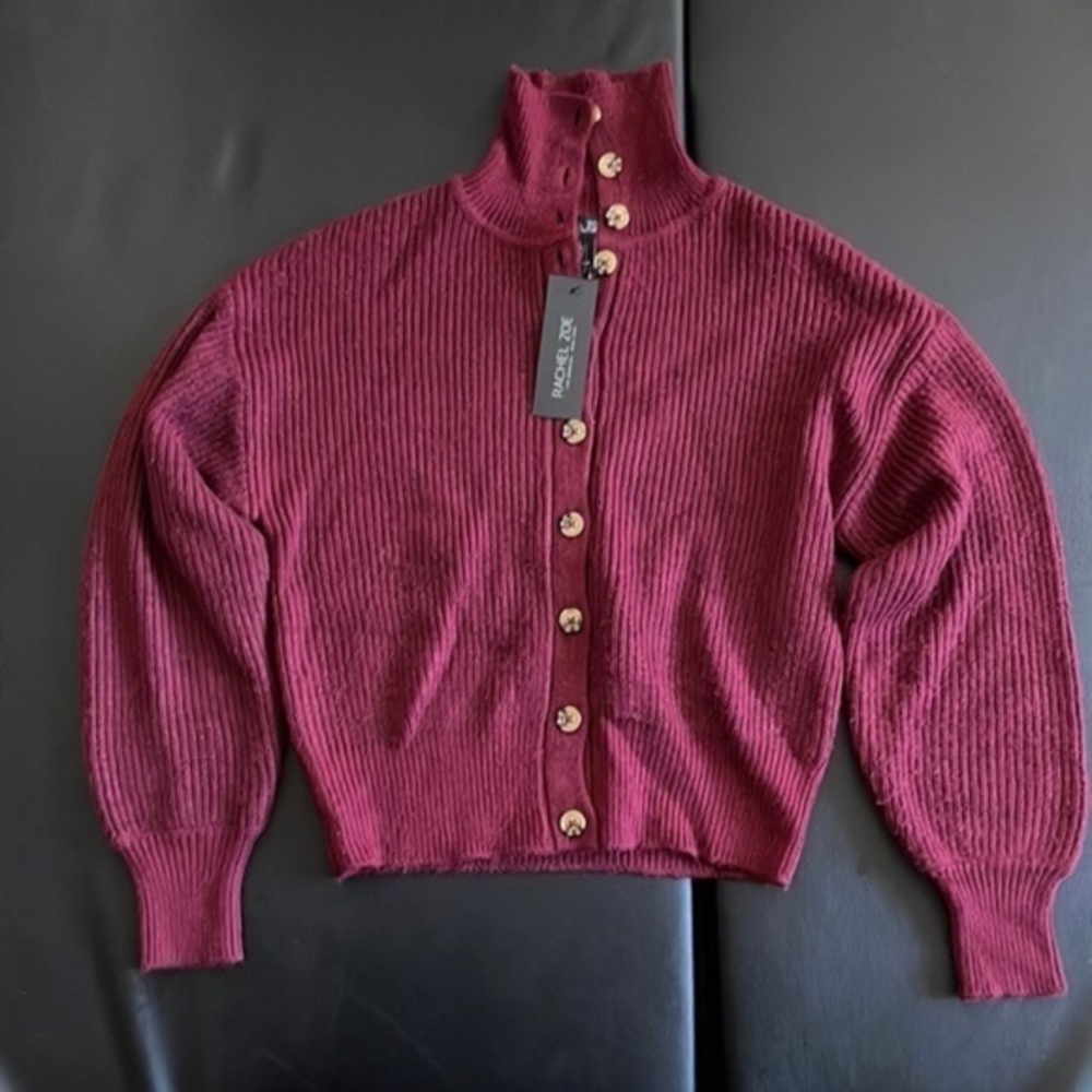 Rachel Zoe Mock Neck Cardigan​